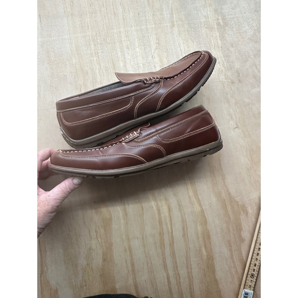 Nunn Bush Mens Brown Leather Dual‎ Comfort Memory Foam Slip On Loafers Shoes 11M - Picture 6 of 6